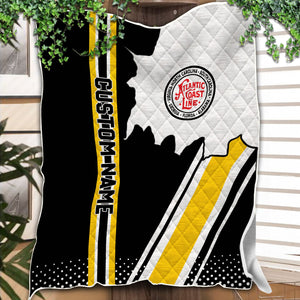 Railspirit Personalized Atlantic Coast Line Railroad Premium Quilts Vintage All Over Printed Premium Quilts