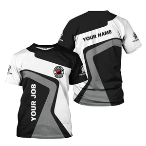 Railspirit Personalized Northern Pacific Railway T-Shirt Unique Design with Custom Job Position Train Shirt