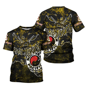 Railspirit Personalized Northern Pacific Railway T-Shirt Torn Graphic Style Train Shirt For Rail Junkie