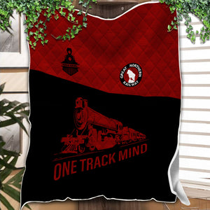 Railspirit Personalized Great Northern Railway Premium Quilt One Track Mind GNR Train Premium Quilt Gift Idea For Train Lover