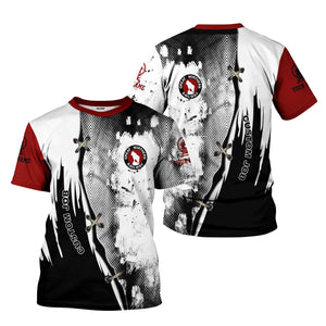 Railspirit Personalized Great Northern Railway T-Shirt Retro Stitches Design with Custom Position GNR Train Shirt