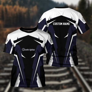 Railspirit Personalized Chessie System Railroad T Shirt Strong Line Style Train Unisex Shirt All Over Print