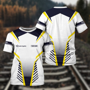 Railspirit Personalized Chessie System Railroad T Shirt Unisex Train Shirt All Over Print