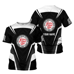 Railspirit Personalized Atlantic Coast Line Railroad T-Shirt Railway Inspired Apparel Train Shirt for Train Lovers