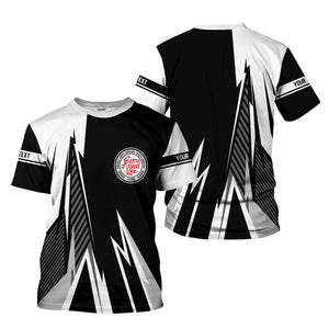 Railspirit Personalized Atlantic Coast Line Railroad T-Shirt Lightning-Inspired Railway Style Shirt For Train Lovers