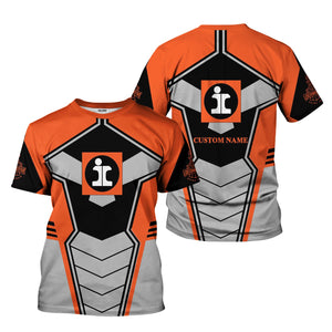 Railspirit Personalized Illinois Central Railroad T-Shirt Engine-Inspired Style Train Shirt for Railroad Fanatic