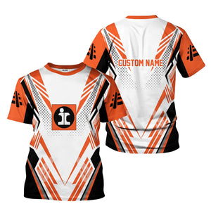 Railspirit Personalized Illinois Central Railroad T-Shirt Railroad Tribute Design Train Shirt for Train Lovers