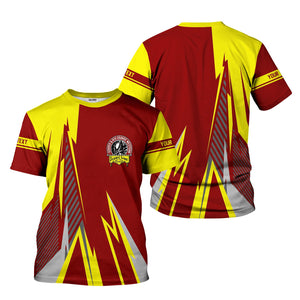 Railspirit Personalized Denver and Rio Grande Western Railroad T-Shirt Lightning-Inspired Railway Style Shirt For Train Lovers