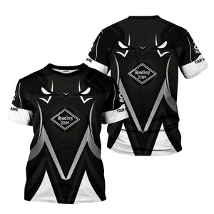 Railspirit Personalized Reading Railroad T-Shirt Vibrant Graphic Pattern Shirt For Train Enthusiasts