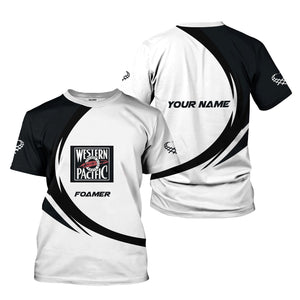 Railspirit Personalized Western Pacific Railroad T-Shirt Unique Graphic Style Shirt For Train Enthusiasts