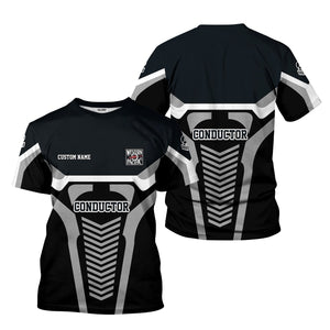 Railspirit Personalized Western Pacific Railroad T-Shirt Track-Inspired with Custom Job Position Train Shirt