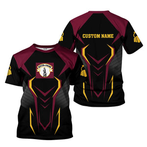 Railspirit Personalized Boston and Maine Railroad T-Shirt Dynamic Design Style Perfect Shirt for Train Enthusiasts