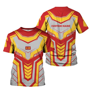 Railspirit Personalized Louisville and Nashville Railroad T-Shirt Armor-Inspired Design L&N Train Shirt All Over Print