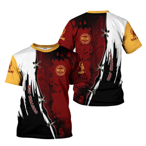 Railspirit Personalized Duluth, Missabe, & Iron Range Railroad T-Shirt Retro Stitches Design with Custom Position Train Shirt