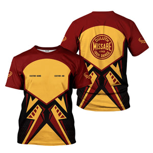 Railspirit Personalized Duluth, Missabe, & Iron Range Railroad T-Shirt Vibriant Style with Custom Position Train Shirt