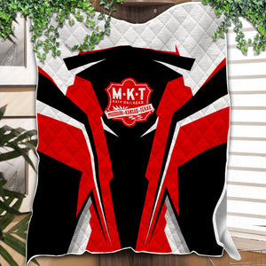 Railspirit Personalized Katy Railroad Premium Quilts Strong Line Train Premium Quilts Gift Idea For Train Lover