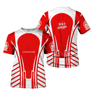 Railspirit Personalized Katy Railroad T-Shirt Striped Railroad Style Train Shirt All Over Print