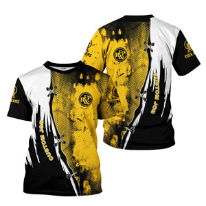 Railspirit Personalized Richmond, Fredericksburg And Potomac Railroad T-Shirt Retro Stitches Design with Custom Position Train Shirt