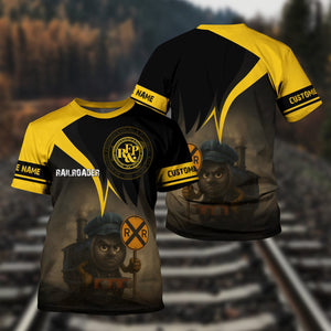 Railspirit Personalized Richmond, Fredericksburg And Potomac Railroad T-Shirt Angry Train Shirt Gift Idea For Train Lover