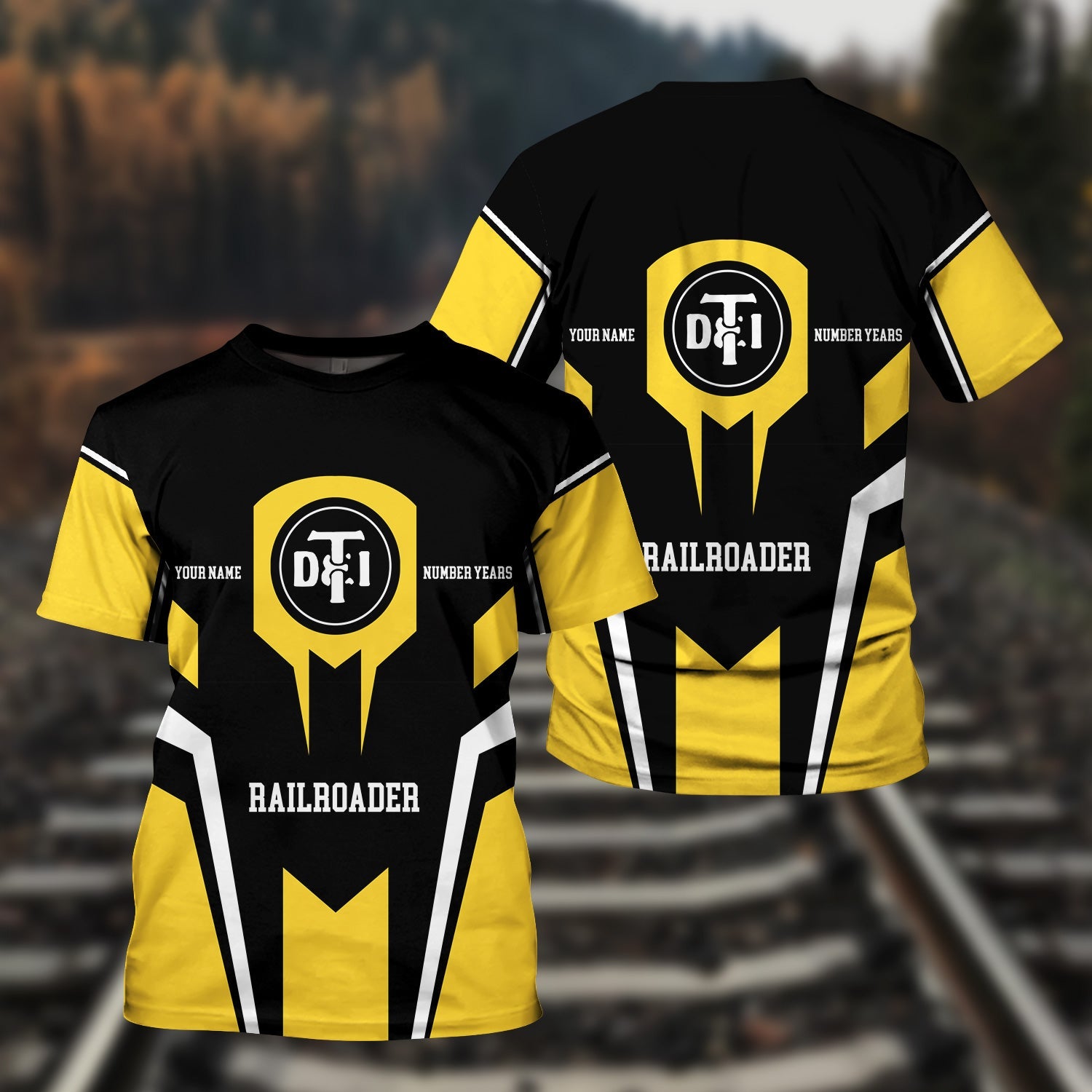 Railspirit Personalized Detroit Toledo And Ironton Railroad T-Shirt Custom Year Railroader Shirt Gift Idea For Train Lover