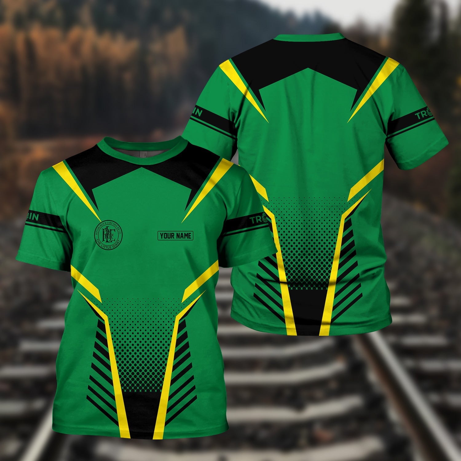 Railspirit Personalized Pittsburgh And Lake Erie Railroad T Shirt Unisex Train Shirt All Over Print