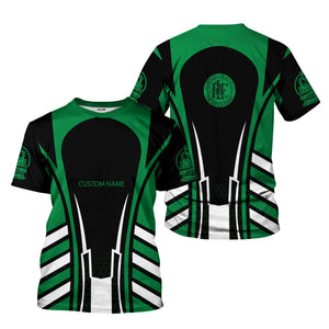 Railspirit Personalized Pittsburgh And Lake Erie Railroad T-Shirt Striped Railroad Style Train Shirt All Over Print