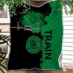 Railspirit Pittsburgh And Lake Erie Railroad Premium Quilts Engine Heartbeat and Track Love Style Quilts Gift Idea For Train Lovers