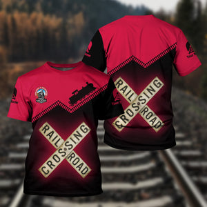 Railspirit Personalized Durango And Silverton Narrow Gauge Railroad T Shirt Railroad Crossing Printed Train Track Shirt