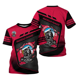 Railspirit Personalized Durango And Silverton Narrow Gauge Railroad T-Shirt Ripped Texture Style Train Shirt For Railroad Fanatic