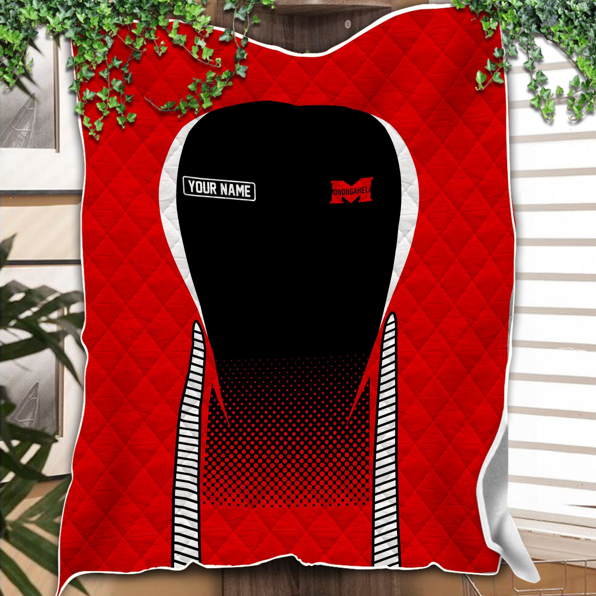 Railspirit Personalized Monongahela Railroad Premium Quilts Train Premium Quilts Gift Idea For Train Lover