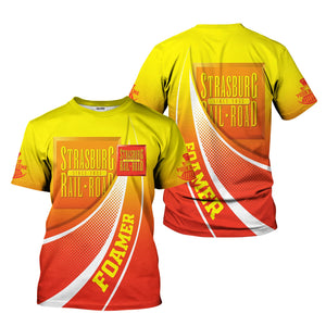 Railspirit Personalized Strasburg Railroad T-Shirt Railway-Themed Style Shirt Gift Idea For Trainspotter