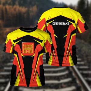 Railspirit Personalized Strasburg Railroad T Shirt Strong Line Style Train Unisex Shirt All Over Print