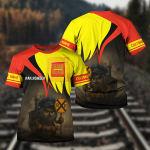 Railspirit Personalized Strasburg Railroad T-Shirt Angry Train Shirt Gift Idea For Train Lover