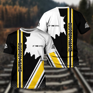 Railspirit Personalized Norfolk Southern Railway T-Shirt All Over Printed Unisex Shirt