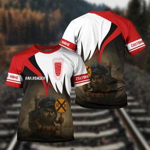 Railspirit Personalized Bangor And Aroostook Railroad T-Shirt Angry Train Shirt Gift Idea For Train Lover