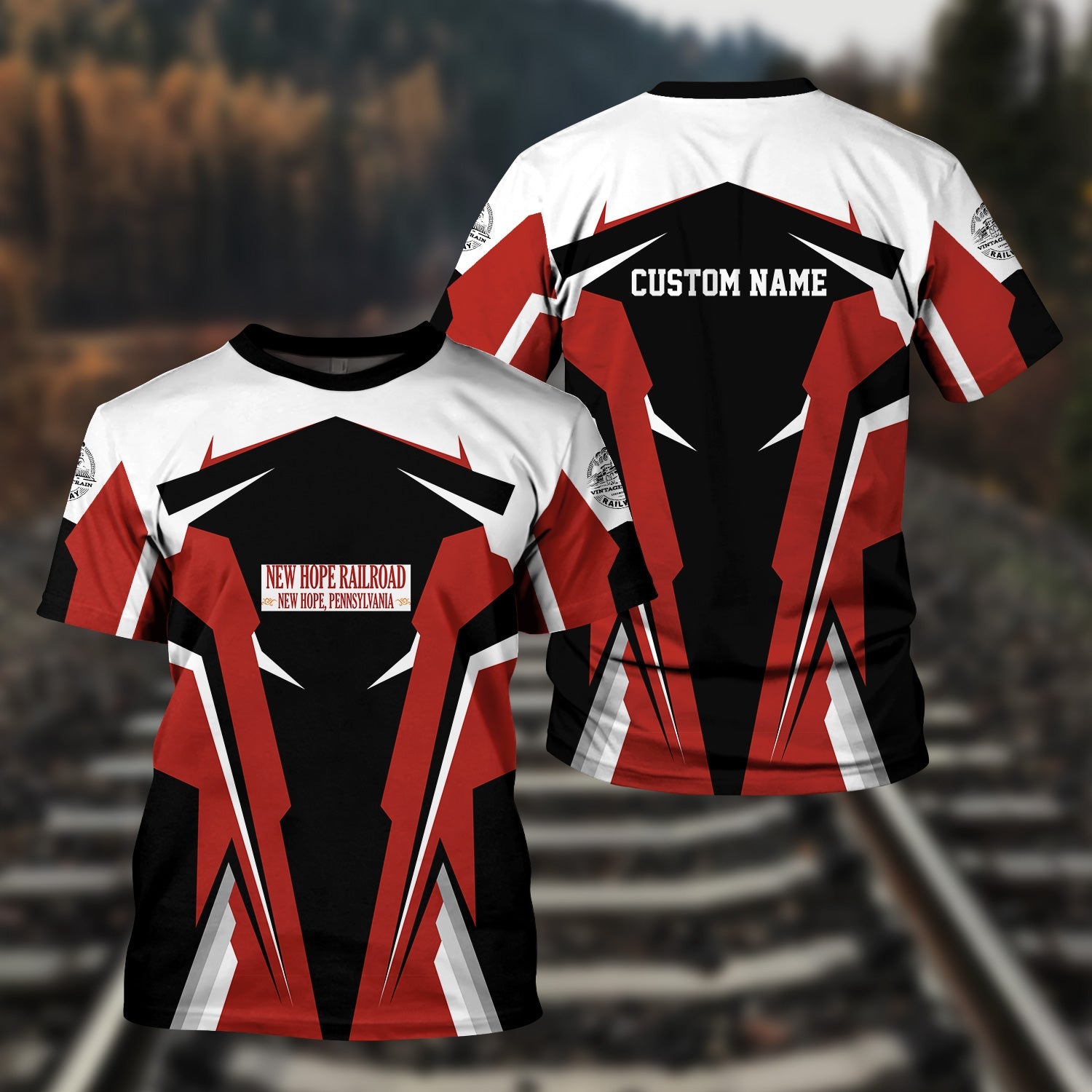 Railspirit Personalized New Hope Railroad T Shirt Strong Line Style Train Unisex Shirt All Over Print