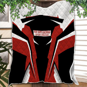 Railspirit Personalized New Hope Railroad Premium Quilts Strong Line Train Premium Quilts Gift Idea For Train Lover