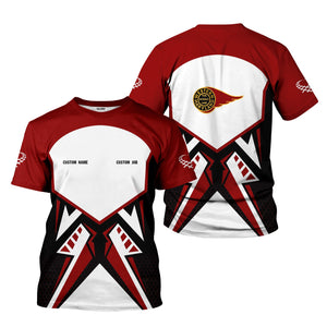 Railspirit Personalized Western Maryland Railway T-Shirt Vibriant Style with Custom Position Train Shirt