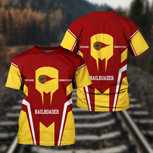 Railspirit Personalized Western Maryland Railway T-Shirt Custom Year Railroader Shirt Gift Idea For Train Lover