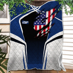 Railspirit Personalized Duluth, Winnipeg and Pacific Railway Premium Quilts American Vintage All Over Printed Premium Quilts