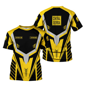 Railspirit Personalized Central of Georgia Railway T-Shirt Workwear-Inspired with Custom Position Train Shirt