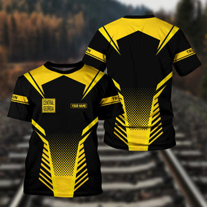 Railspirit Personalized Central of Georgia Railway T Shirt Unisex Train Shirt All Over Print