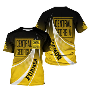 Railspirit Personalized Central of Georgia Railway T-Shirt Railway-Themed Style Shirt Gift Idea For Trainspotter