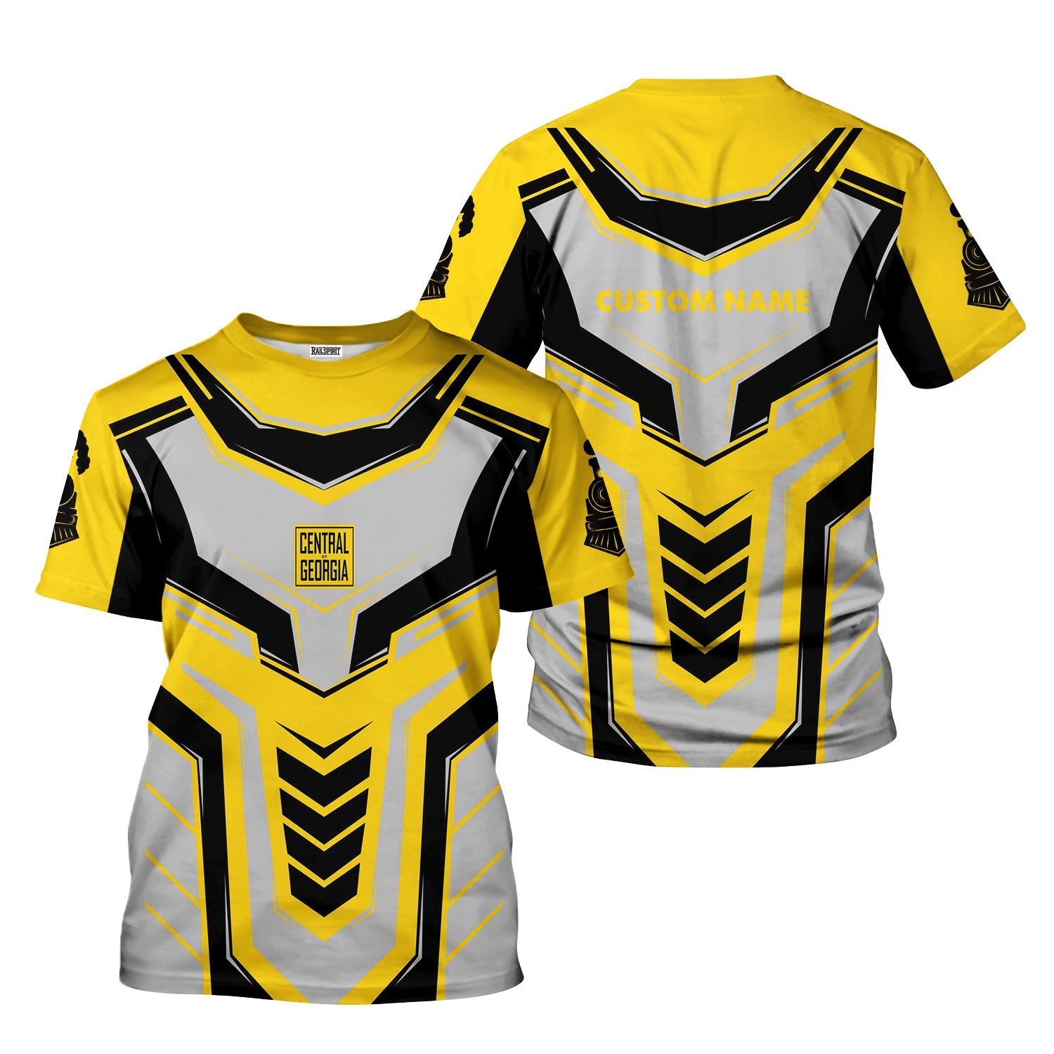 Railspirit Personalized Central of Georgia Railway T-Shirt Armor-Inspired Design Train Shirt All Over Print