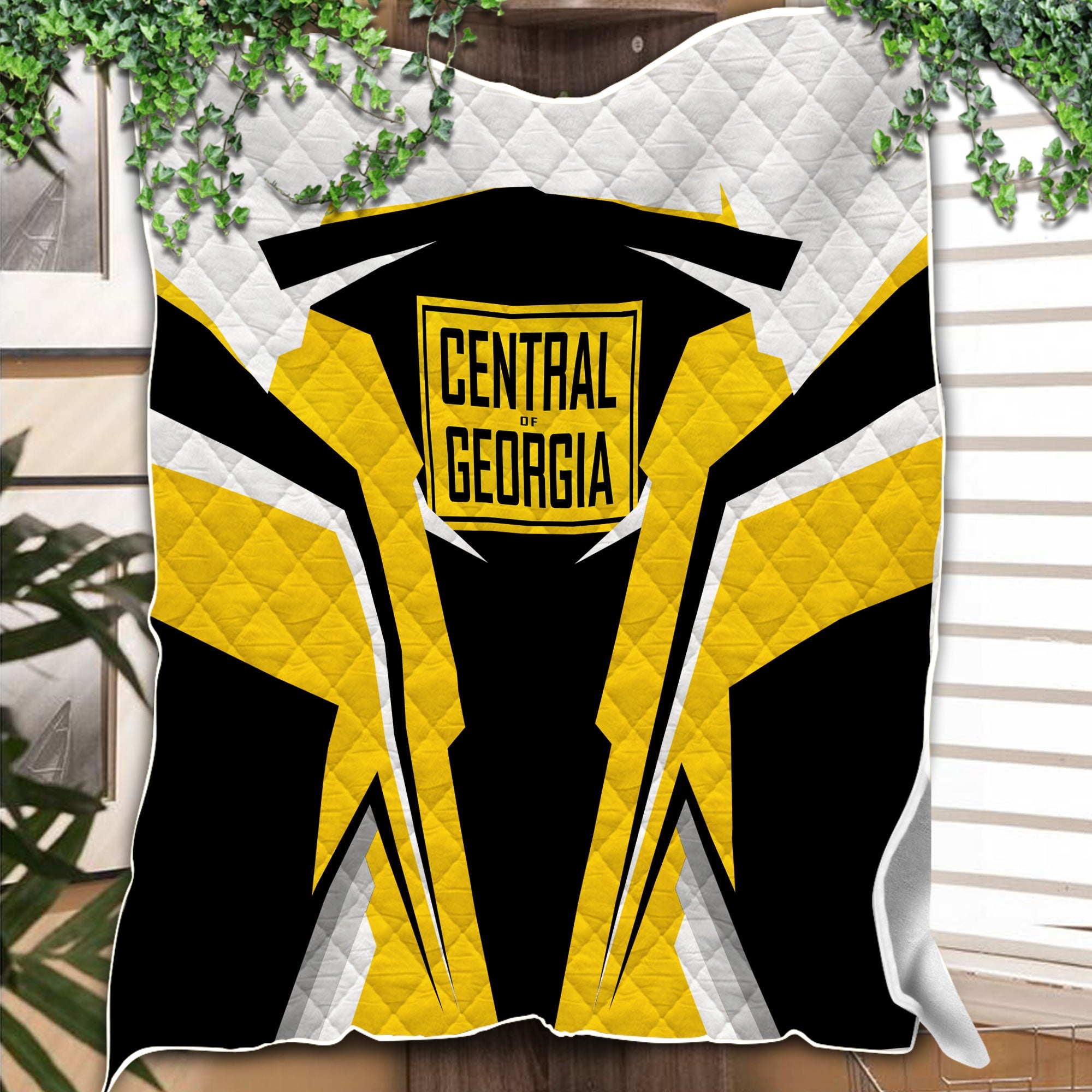 Railspirit Personalized Central of Georgia Railway Premium Quilts Strong Line Train Premium Quilts Gift Idea For Train Lover