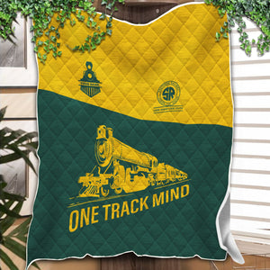 Railspirit Personalized Southern Railway U.S Premium Quilt One Track Mind SOU Train Premium Quilt Gift Idea For Train Lover