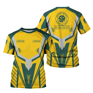 Railspirit Personalized Southern Railway U.S T-Shirt Workwear-Inspired with Custom Position SOU Train Shirt