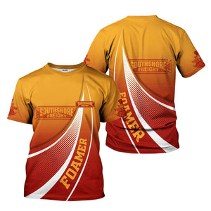 Railspirit Personalized Chicago South Shore and South Bend Railroad T-Shirt Railway-Themed Style Shirt Gift Idea For Trainspotter