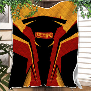 Railspirit Personalized Chicago South Shore and South Bend Railroad Premium Quilts Strong Line Train Premium Quilts Gift Idea For Train Lover