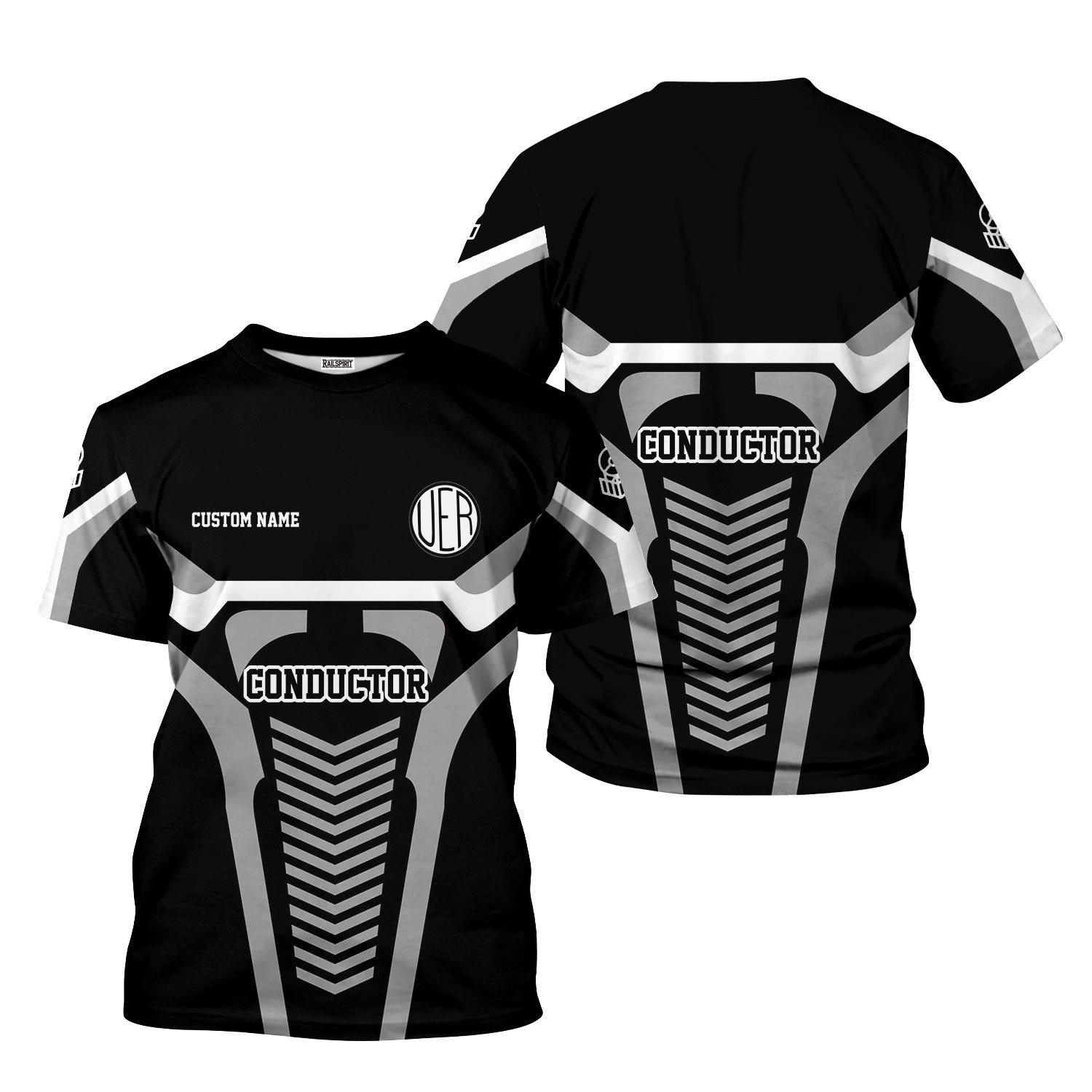 Railspirit Personalized Union Electric Railway T-Shirt Track-Inspired with Custom Job Position Train Shirt